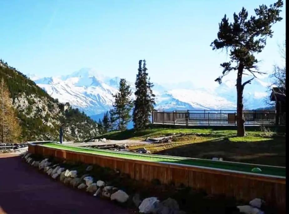 Appartement Style Chalet 5* Vue Mont-Blanc - Arc 1950 Les Arcs  Экстерьер фото