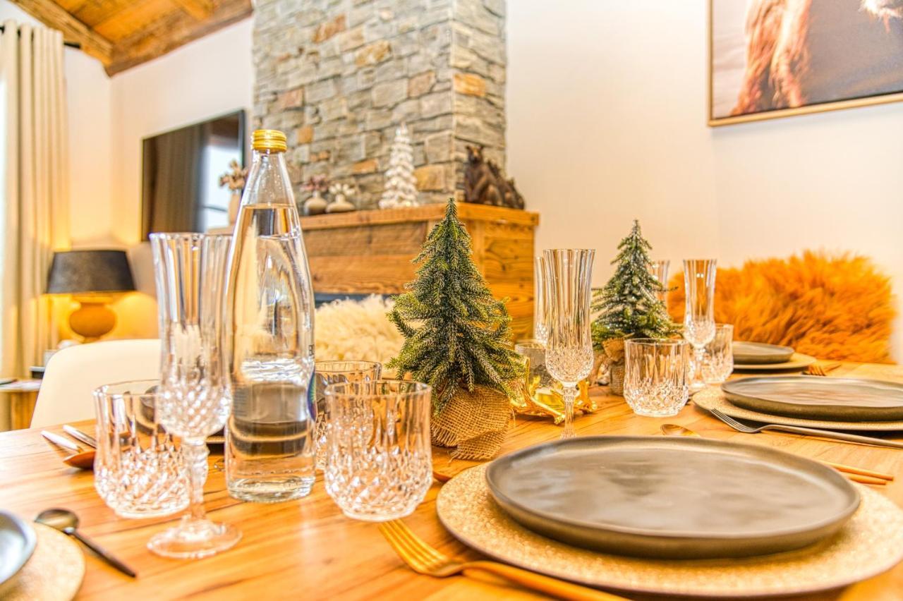 Appartement Style Chalet 5* Vue Mont-Blanc - Arc 1950 Les Arcs  Экстерьер фото