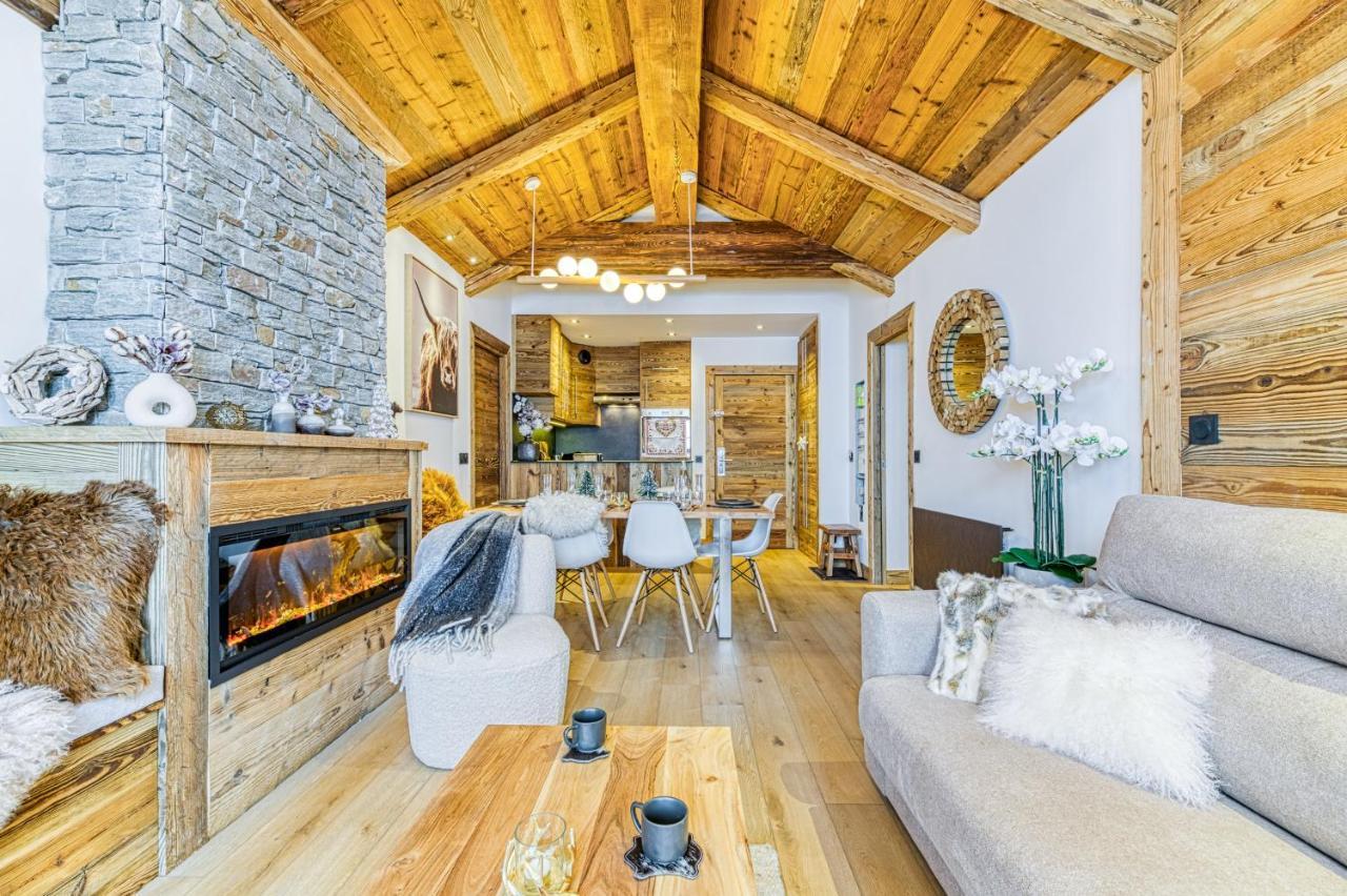 Appartement Style Chalet 5* Vue Mont-Blanc - Arc 1950 Les Arcs  Экстерьер фото