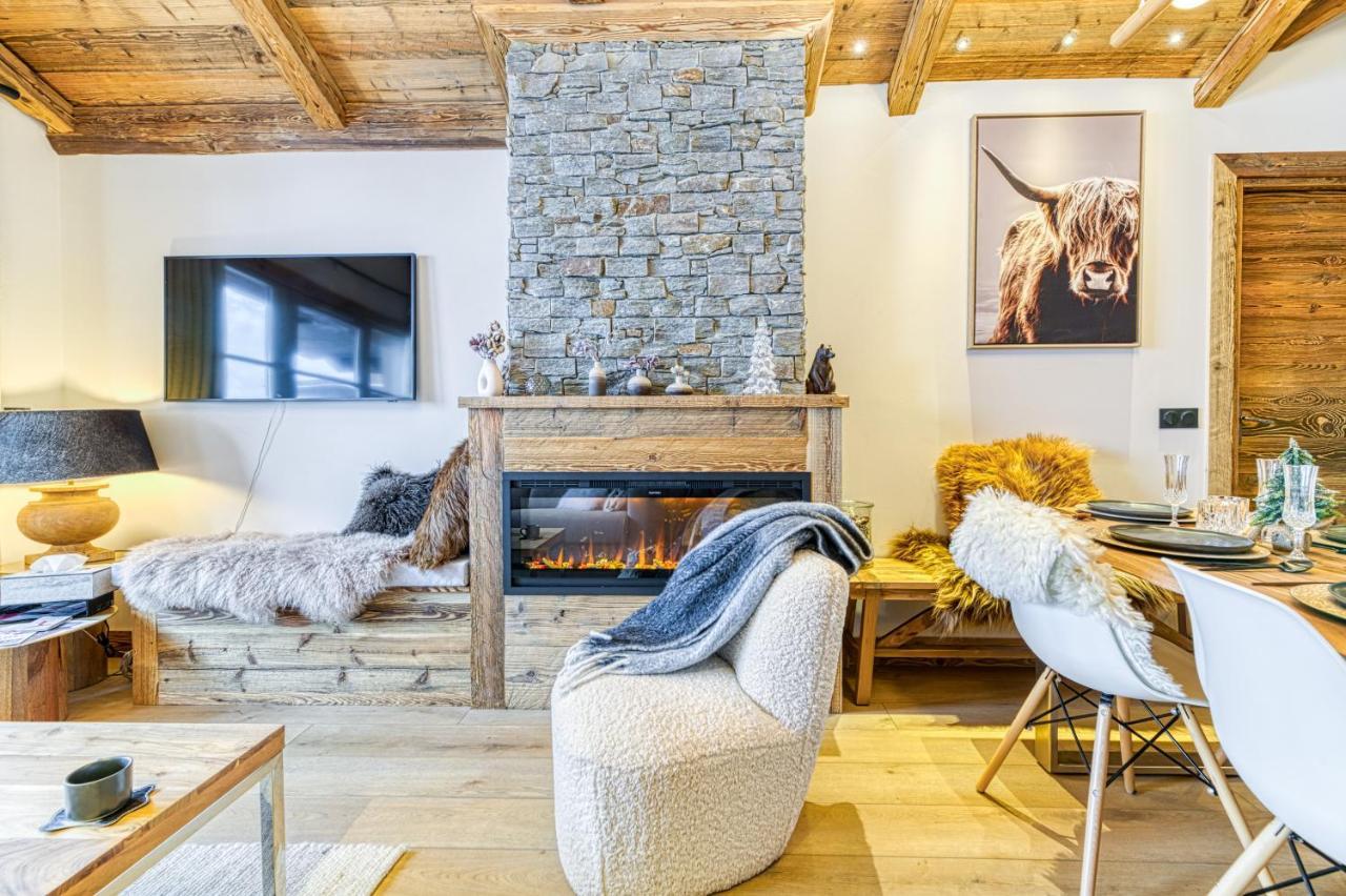 Appartement Style Chalet 5* Vue Mont-Blanc - Arc 1950 Les Arcs  Экстерьер фото