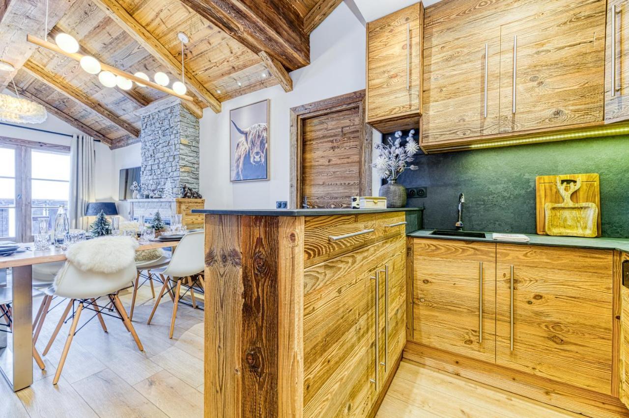 Appartement Style Chalet 5* Vue Mont-Blanc - Arc 1950 Les Arcs  Экстерьер фото